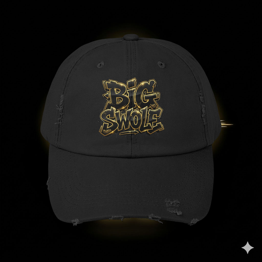 “Big Swole” Unisex Distressed Cap