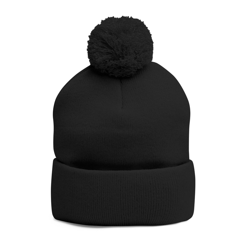 “Limitless” Pom-Pom Knit Cap (Embroidery)