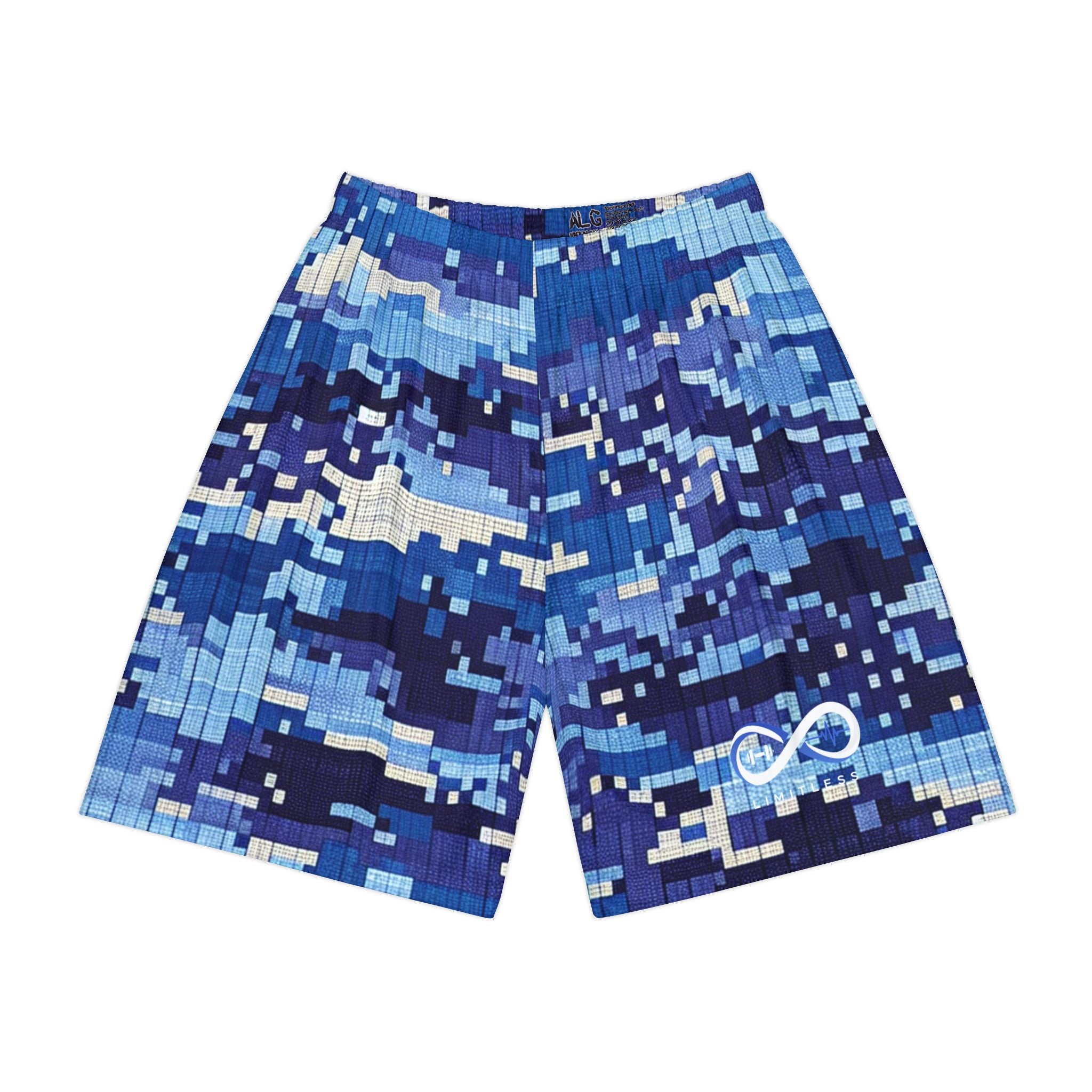 “Limitless” Camo Basketball Shorts (Blue)