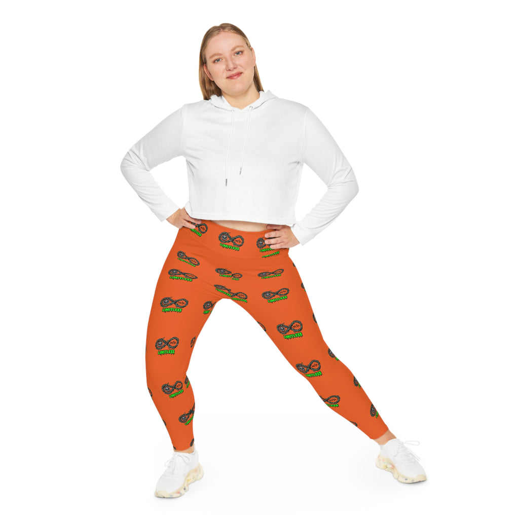 “Limitless” More to Love Halloween Leggings (Orange)