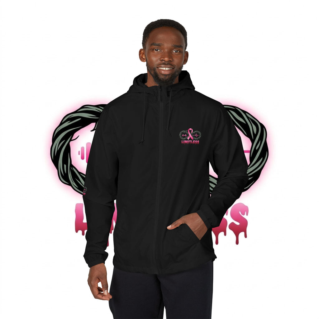 “Limitless” Breast Cancerween Unisex Windbreaker