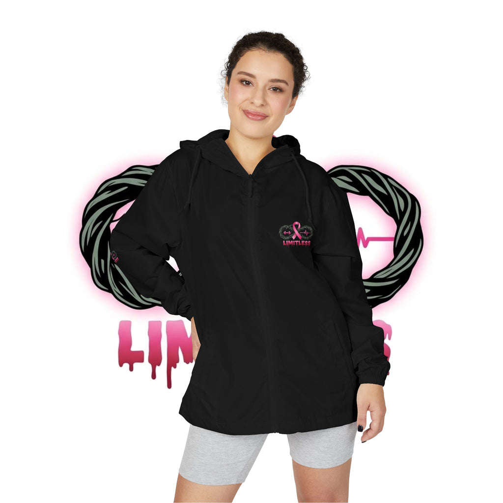 “Limitless” Breast Cancerween Unisex Windbreaker