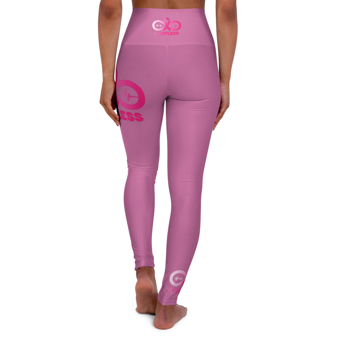 “Limitless” Breast Cancer Awareness High-Waisted Leggings
