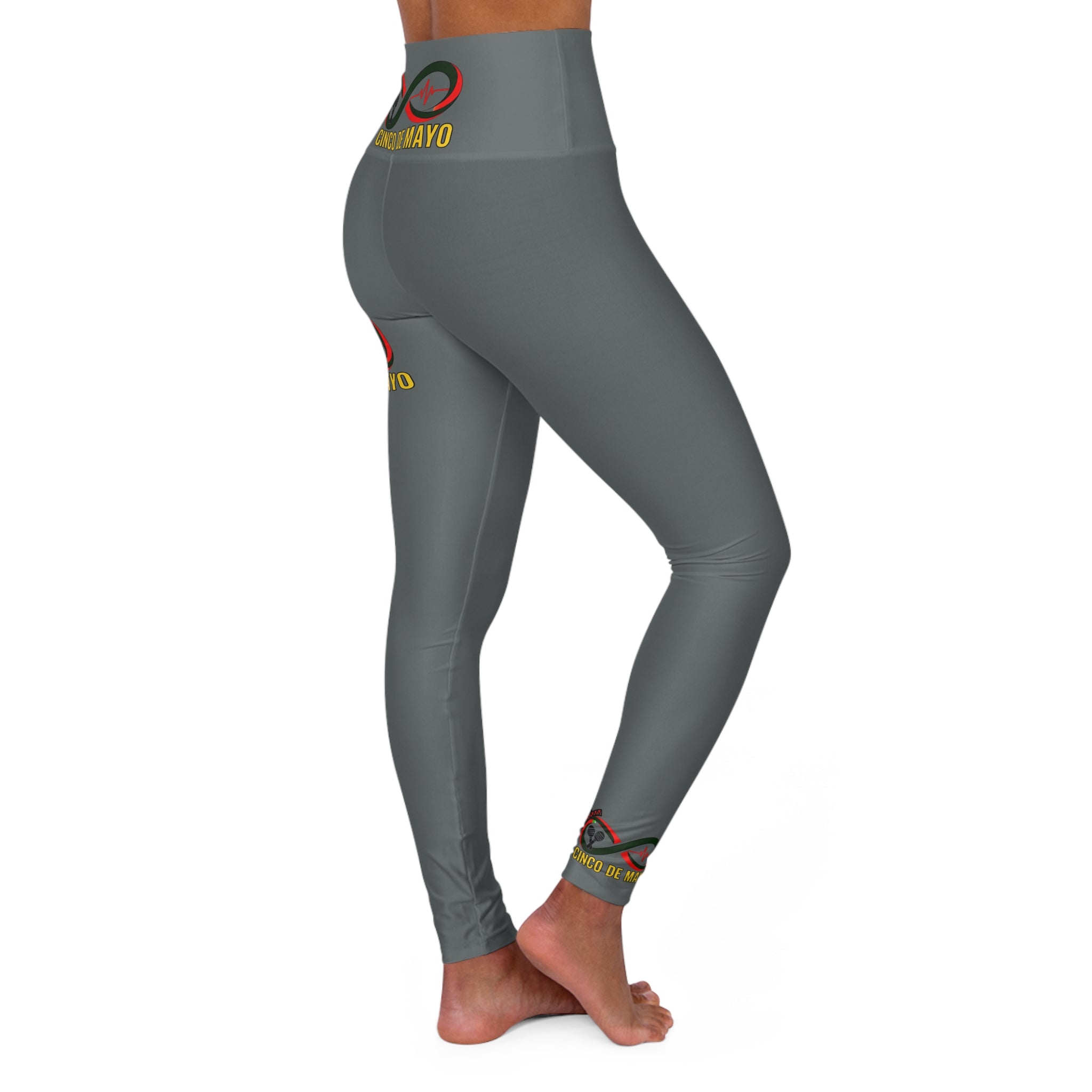 “Limitless” Cinco De Mayo High Waisted Yoga Leggings (Grey)