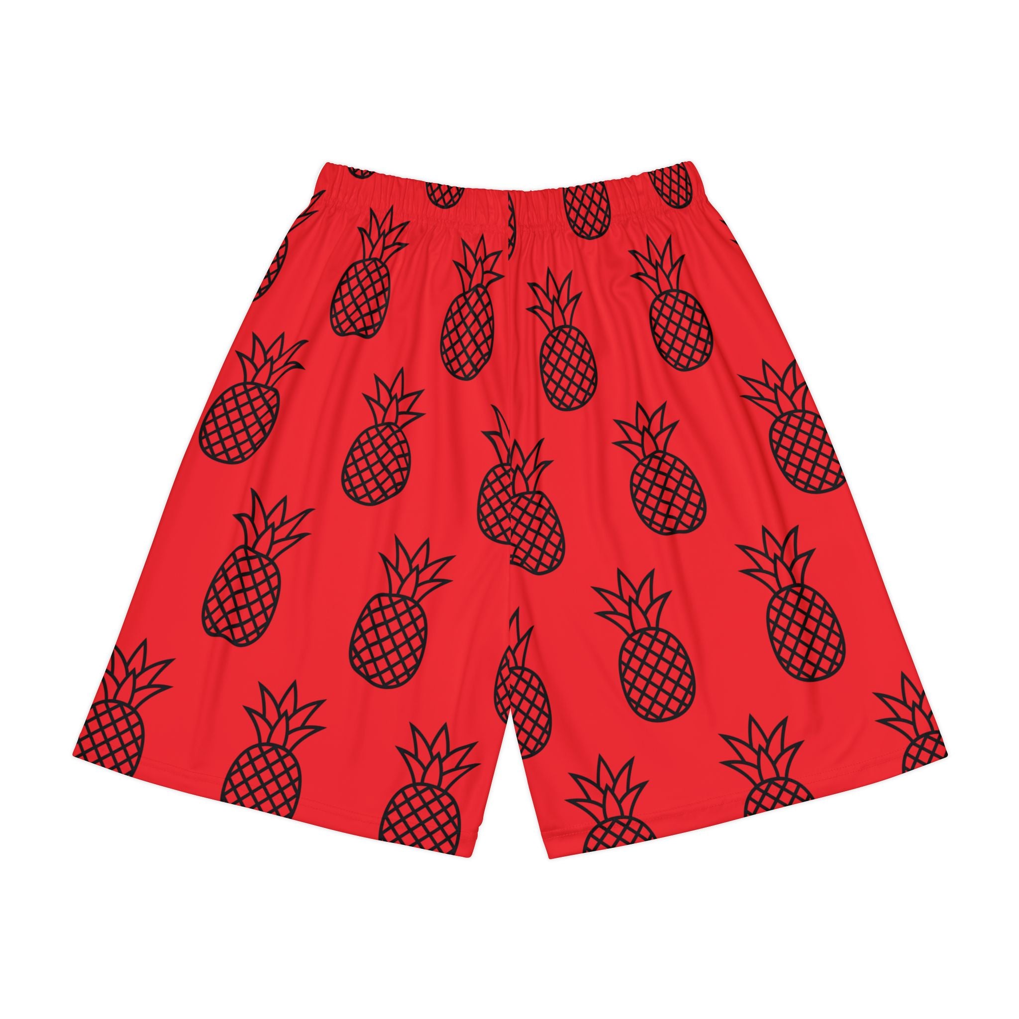 “Limitless” Pineapple Basketball Shorts (Red)