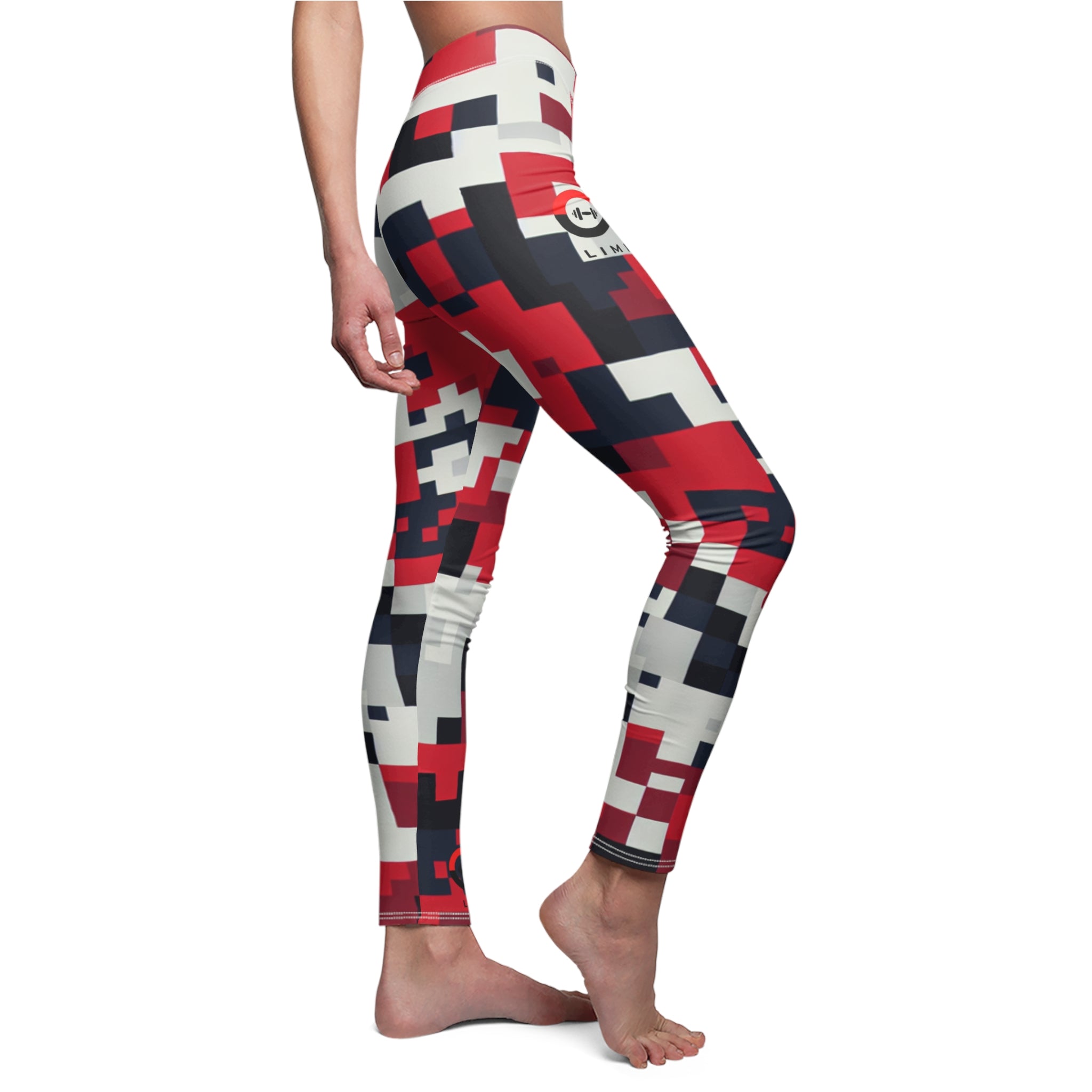 “Limitless” Digital Women's Leggings (Red)