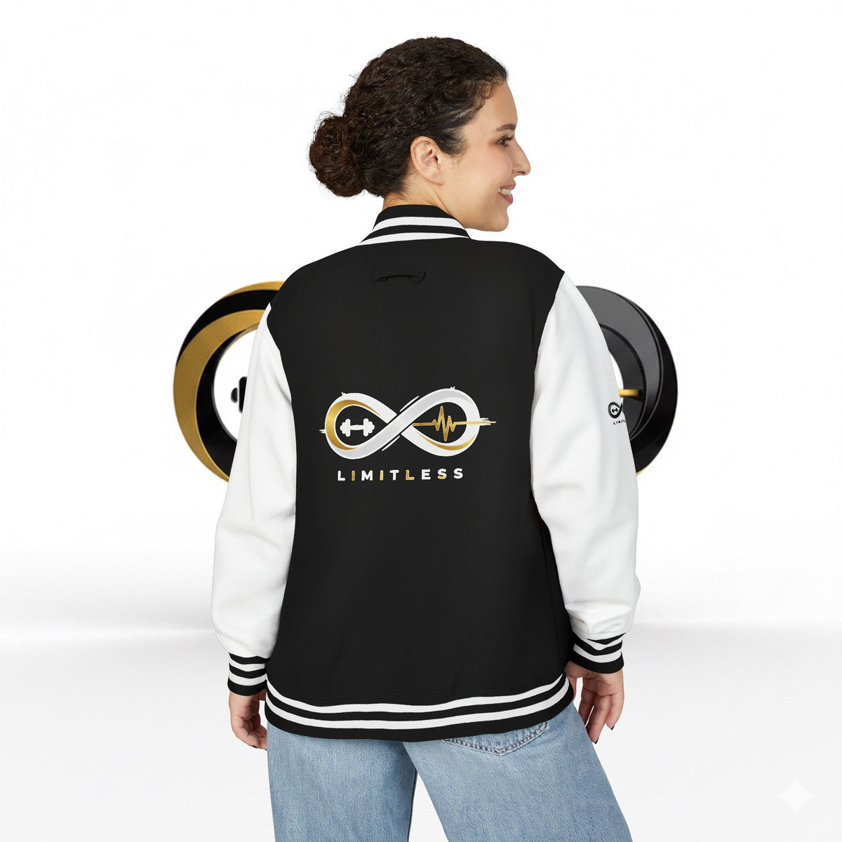 “Limitless” Unisex Heavyweight Letterman Jacket