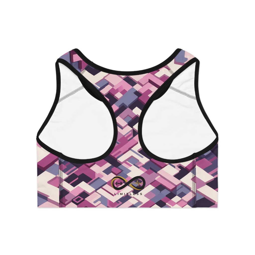 “Limitless” Digital Sports Bra (Pink)