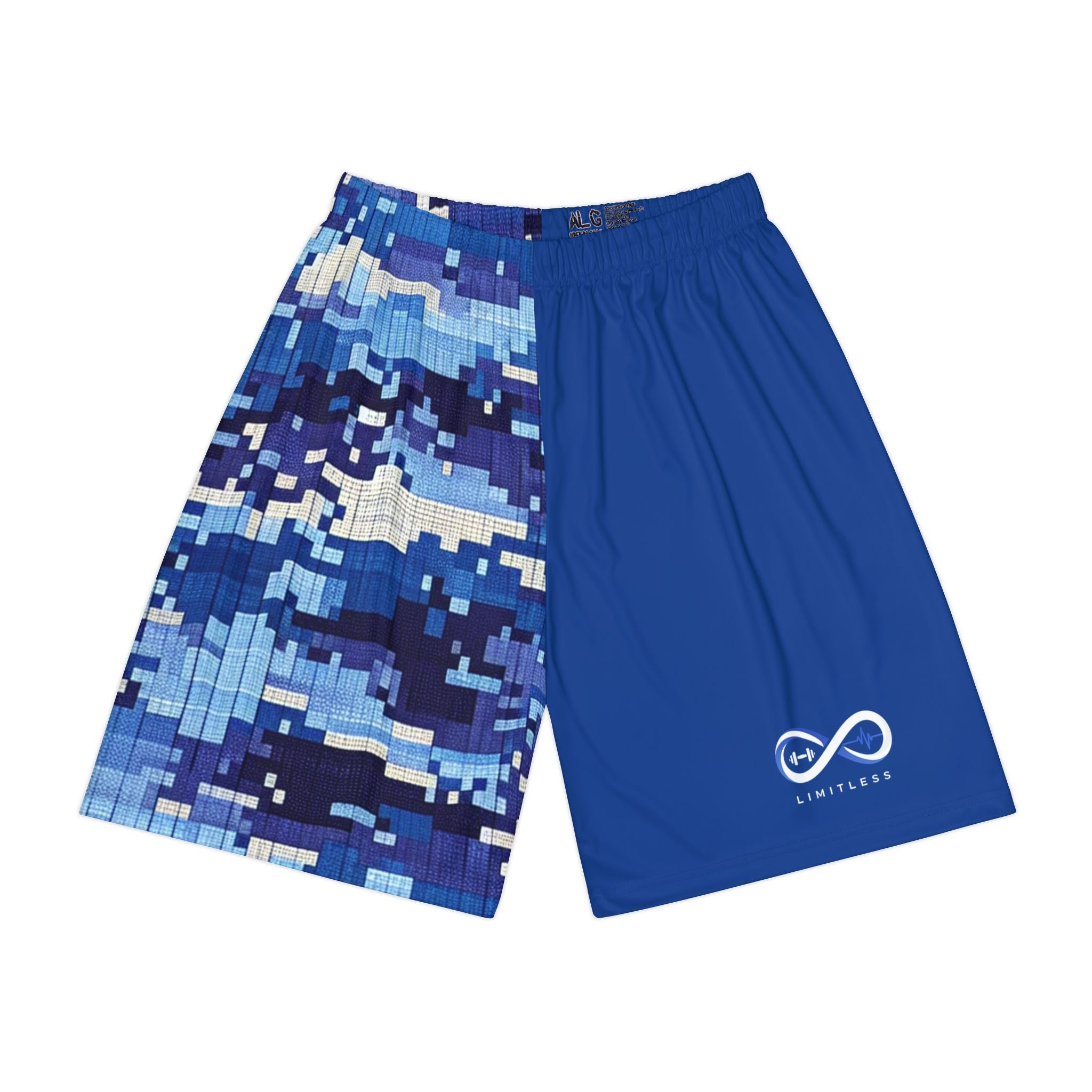 “Limitless” 50/50 Basketball Shorts (Blue)