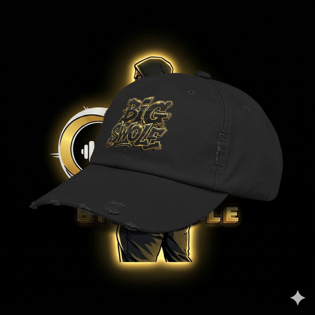 “Big Swole” Unisex Distressed Cap