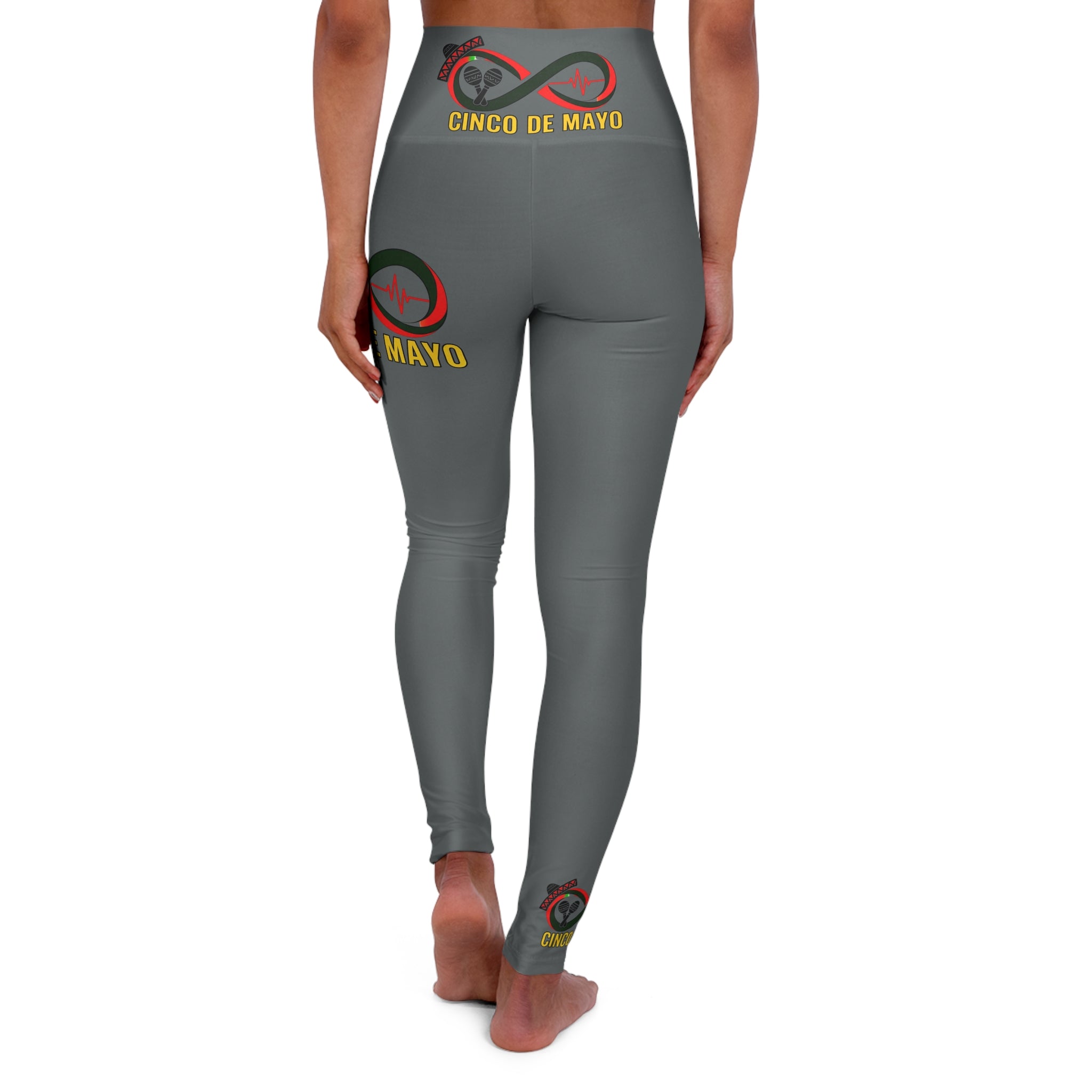 “Limitless” Cinco De Mayo High Waisted Yoga Leggings (Grey)