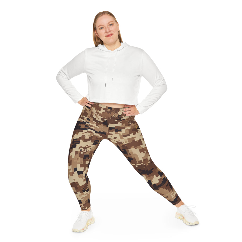 “Limitless” Camo More to Love Leggings (Brown)