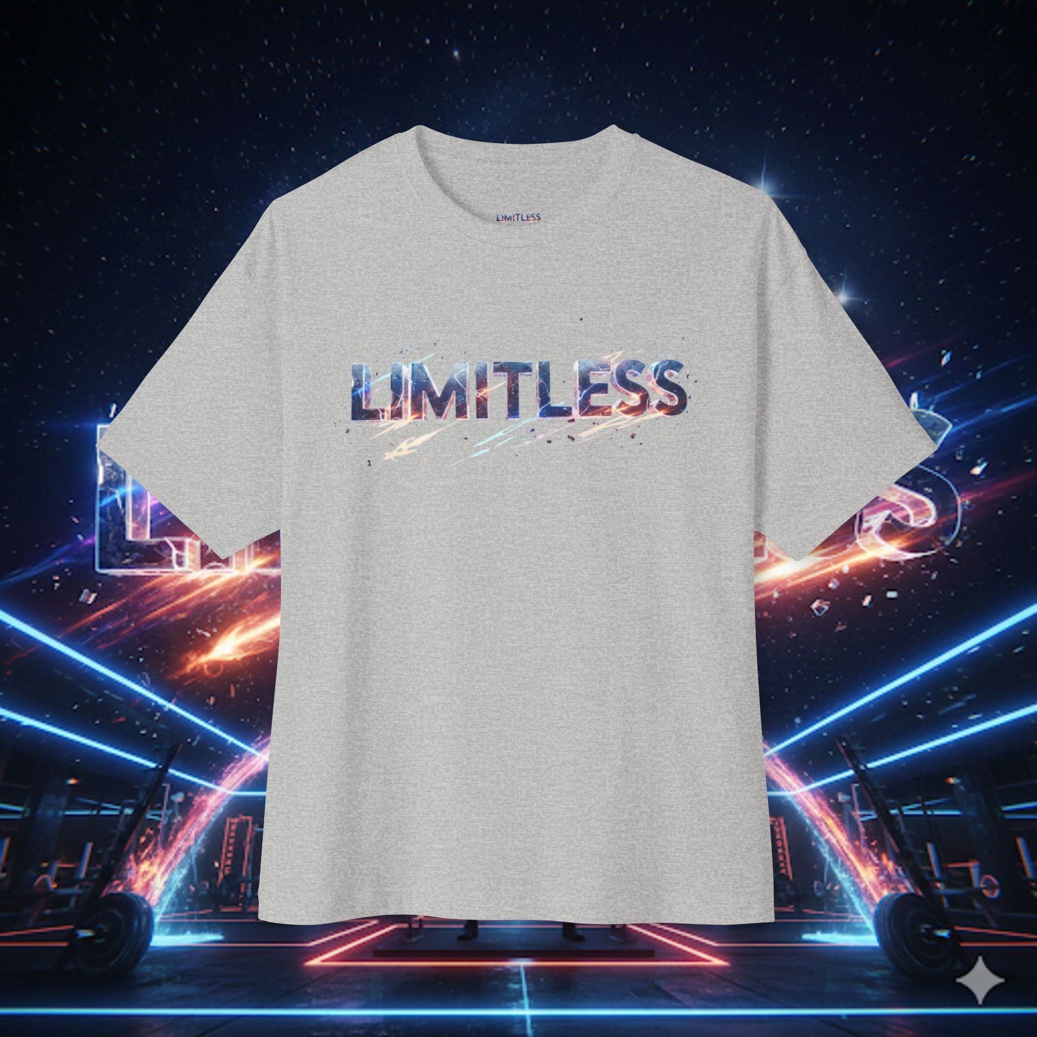 “Limitless” Unisex Oversized Boxy Tee