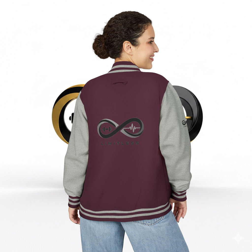 “Limitless” Unisex Heavyweight Letterman Jacket