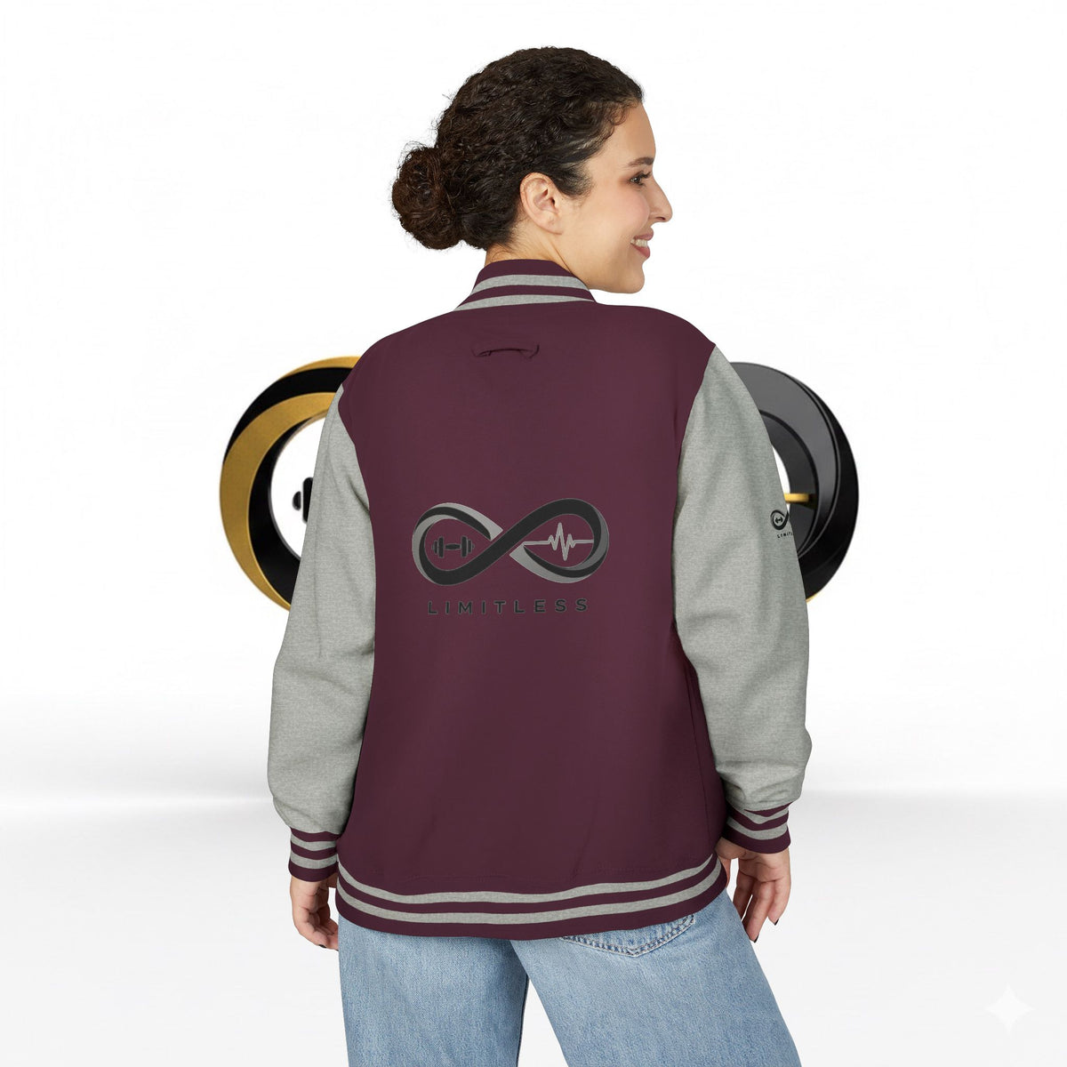 “Limitless” Unisex Heavyweight Letterman Jacket