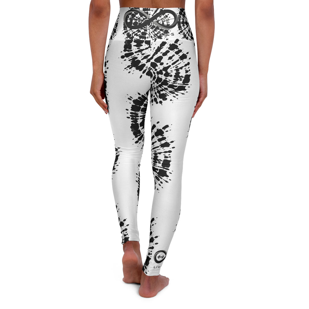 “Limitless” High Waisted Leggings (White Tie Dye)