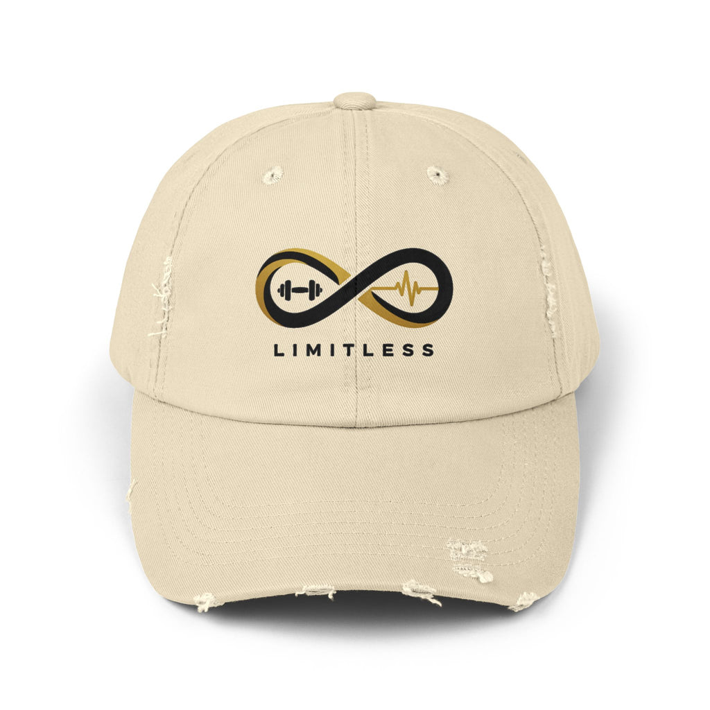 “Limitless” Unisex Distressed Cap