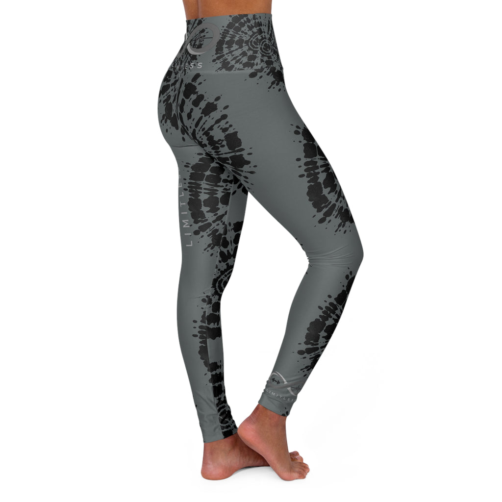 “Limitless” High Waisted Leggings (Gray Tie Dye)