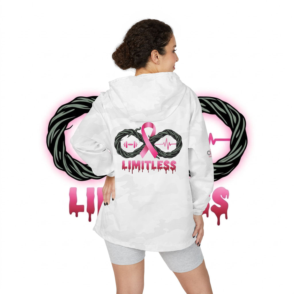“Limitless” Breast Cancerween Unisex Windbreaker