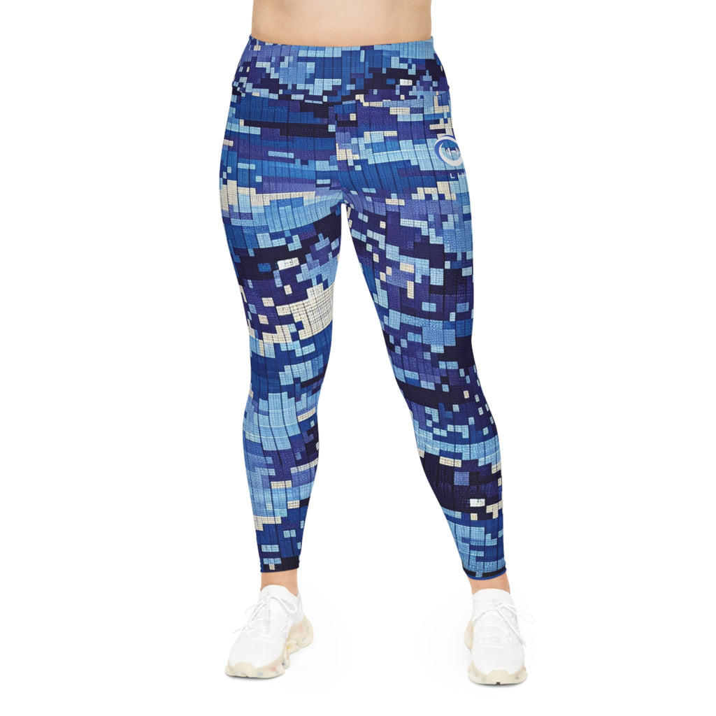 “Limitless” Camo More to Love Leggings (Blue)