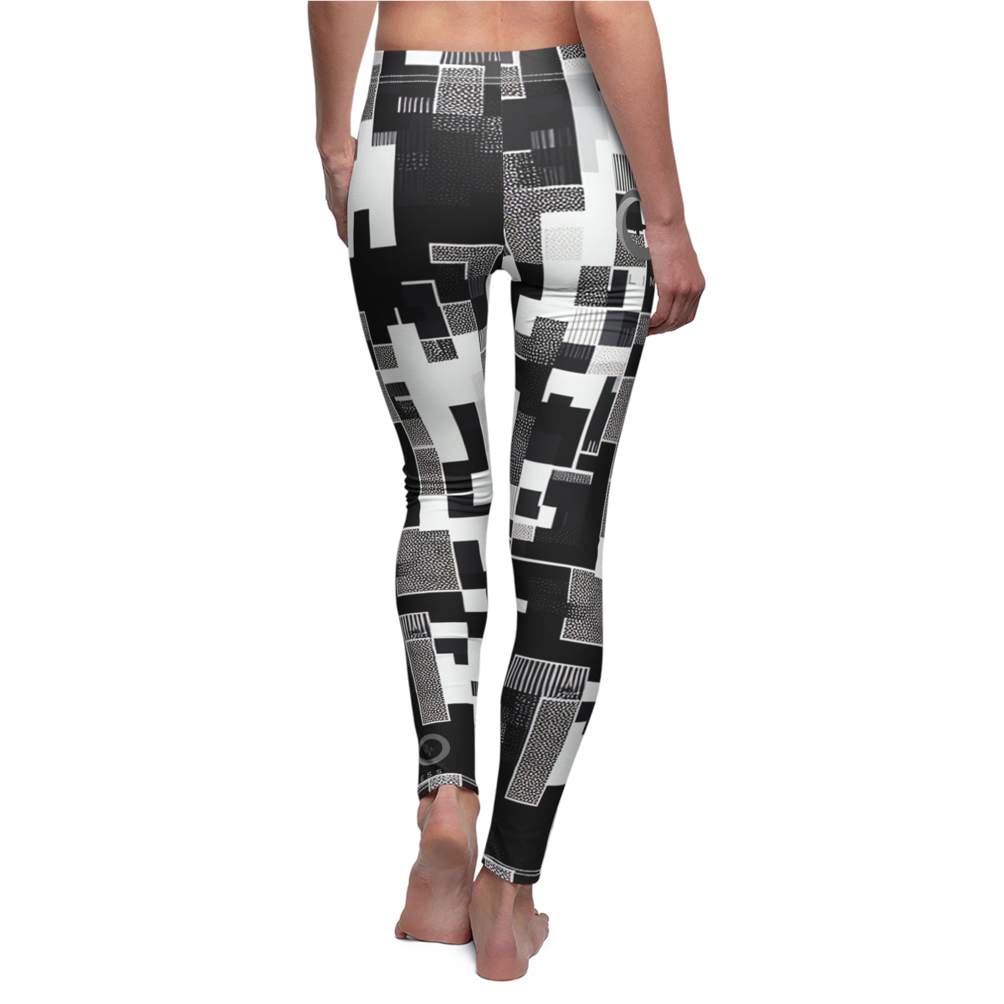 “Limitless” Digital Women's Leggings (Black & White)