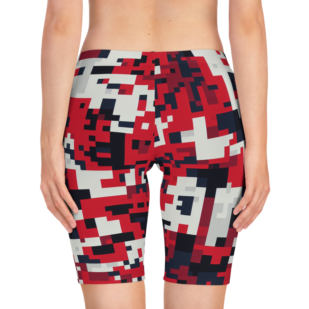 “Limitless” Digital Women's Bike Shorts (Red)