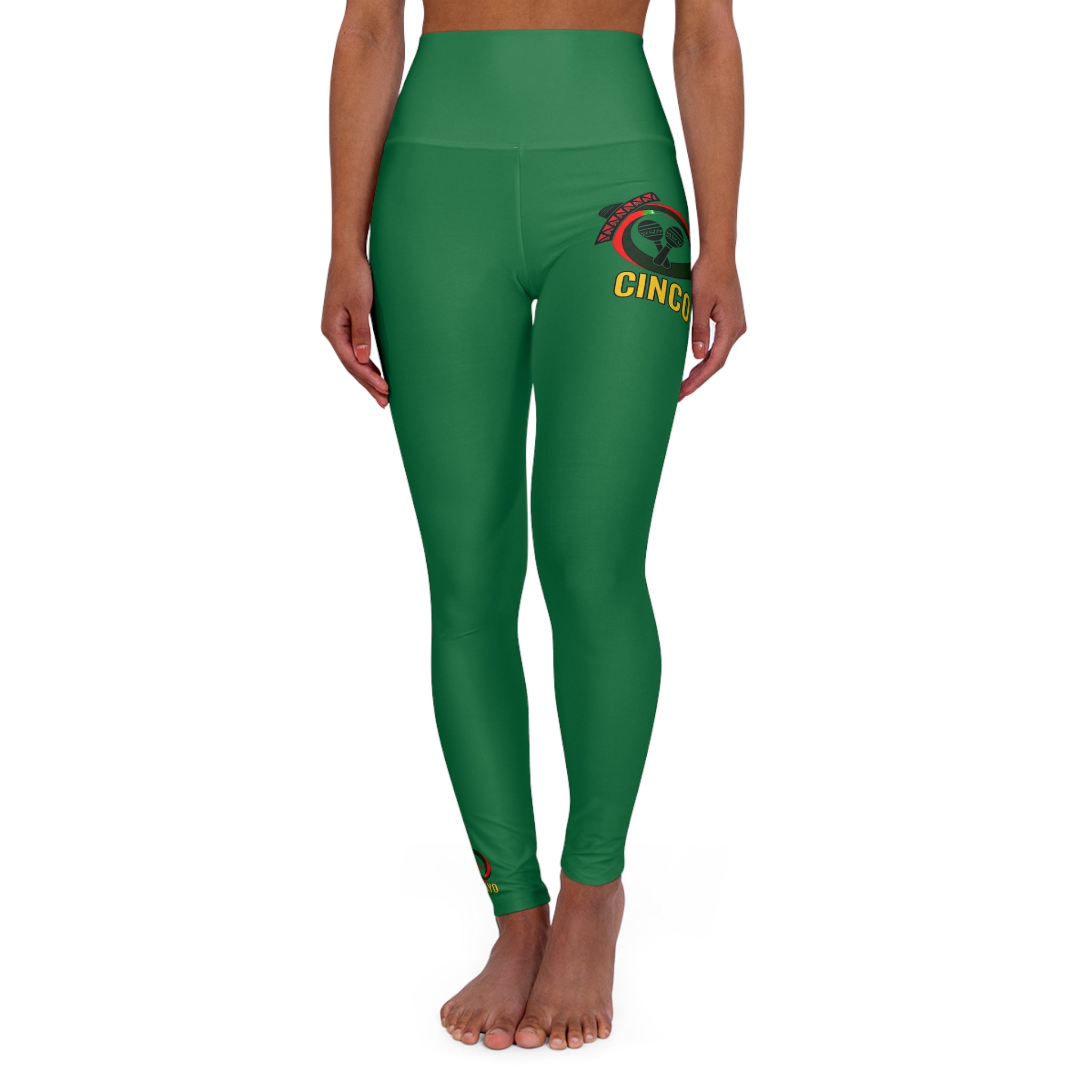 “Limitless” Cinco De Mayo High Waisted Yoga Leggings (Green)