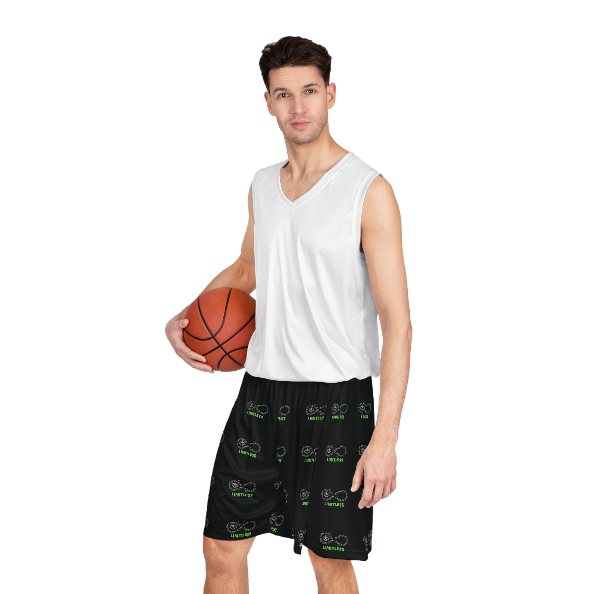 “Limitless” Halloween Basketball Shorts (Black)