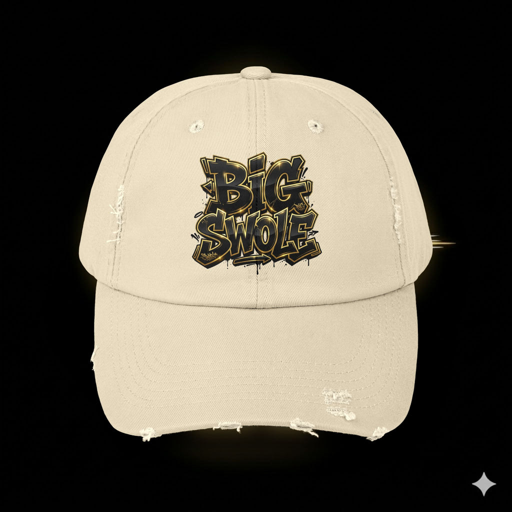 “Big Swole” Unisex Distressed Cap