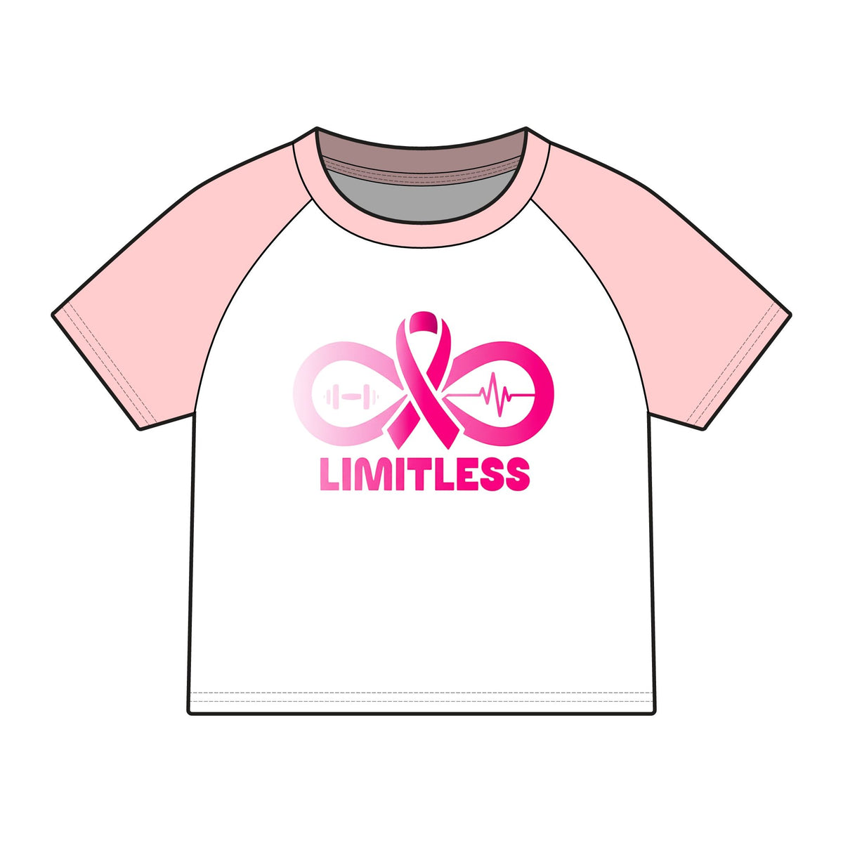 “Limitless” Women's Micro Rib Raglan Baby Tee