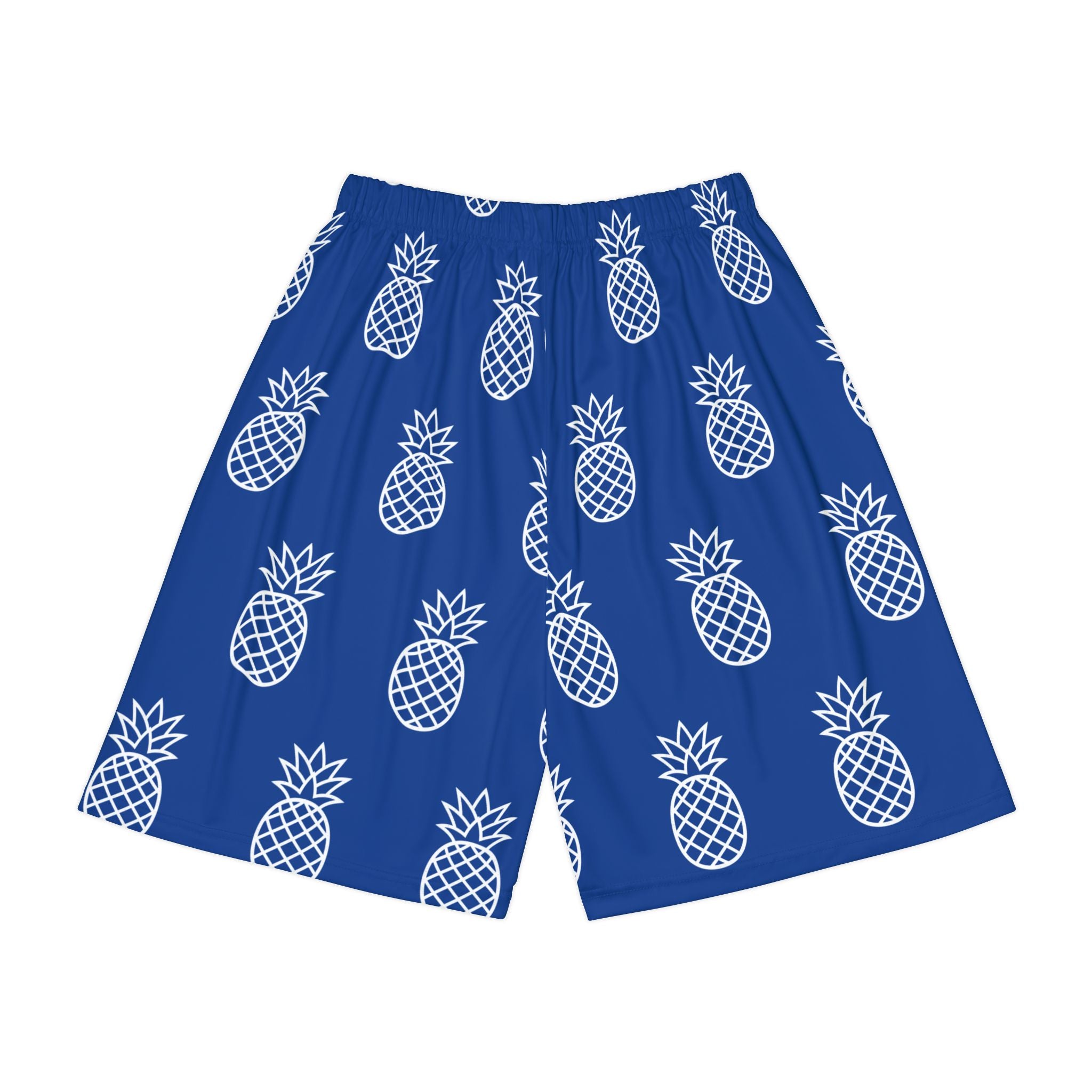 “Limitless” Pineapple Basketball Shorts (Blue)