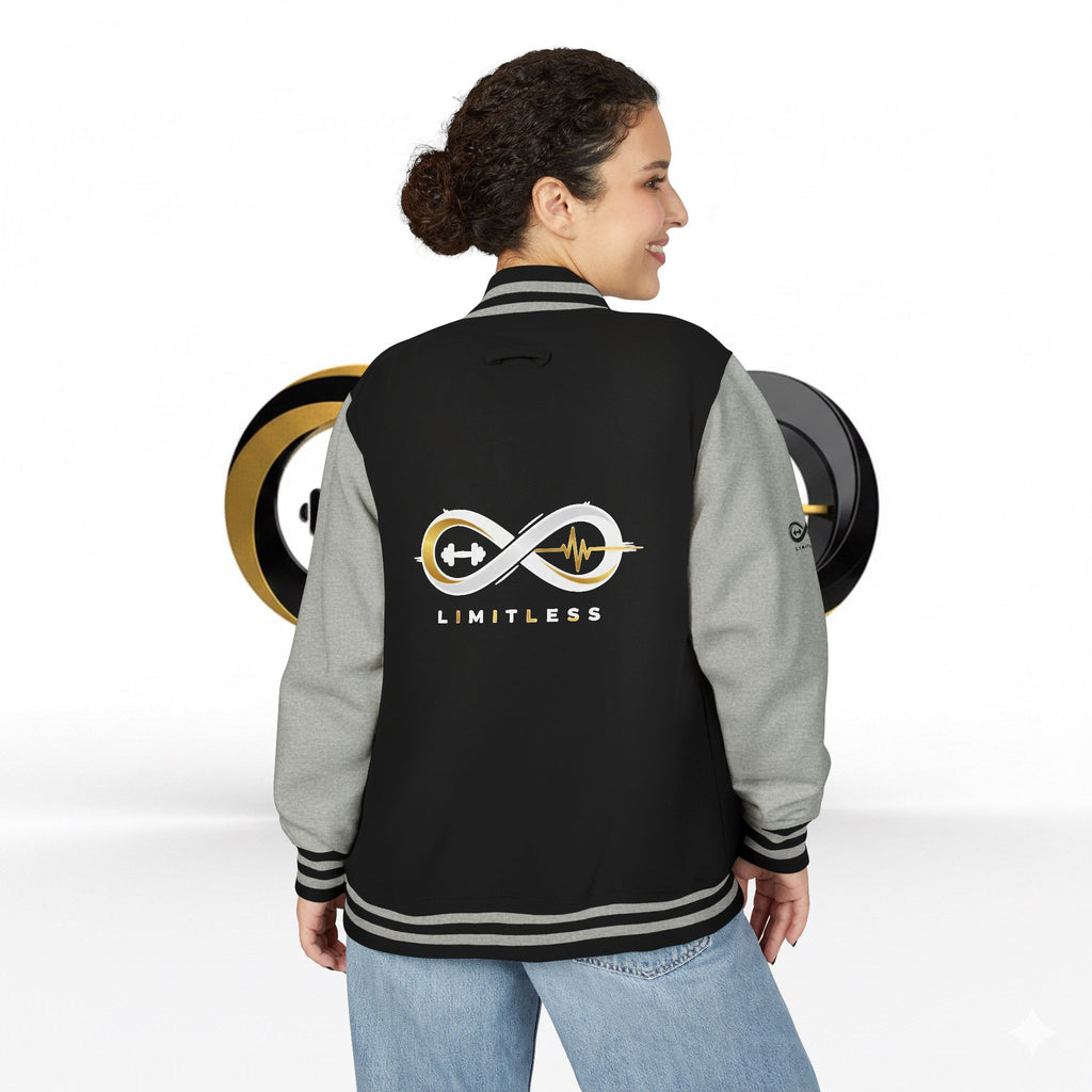 “Limitless” Unisex Heavyweight Letterman Jacket