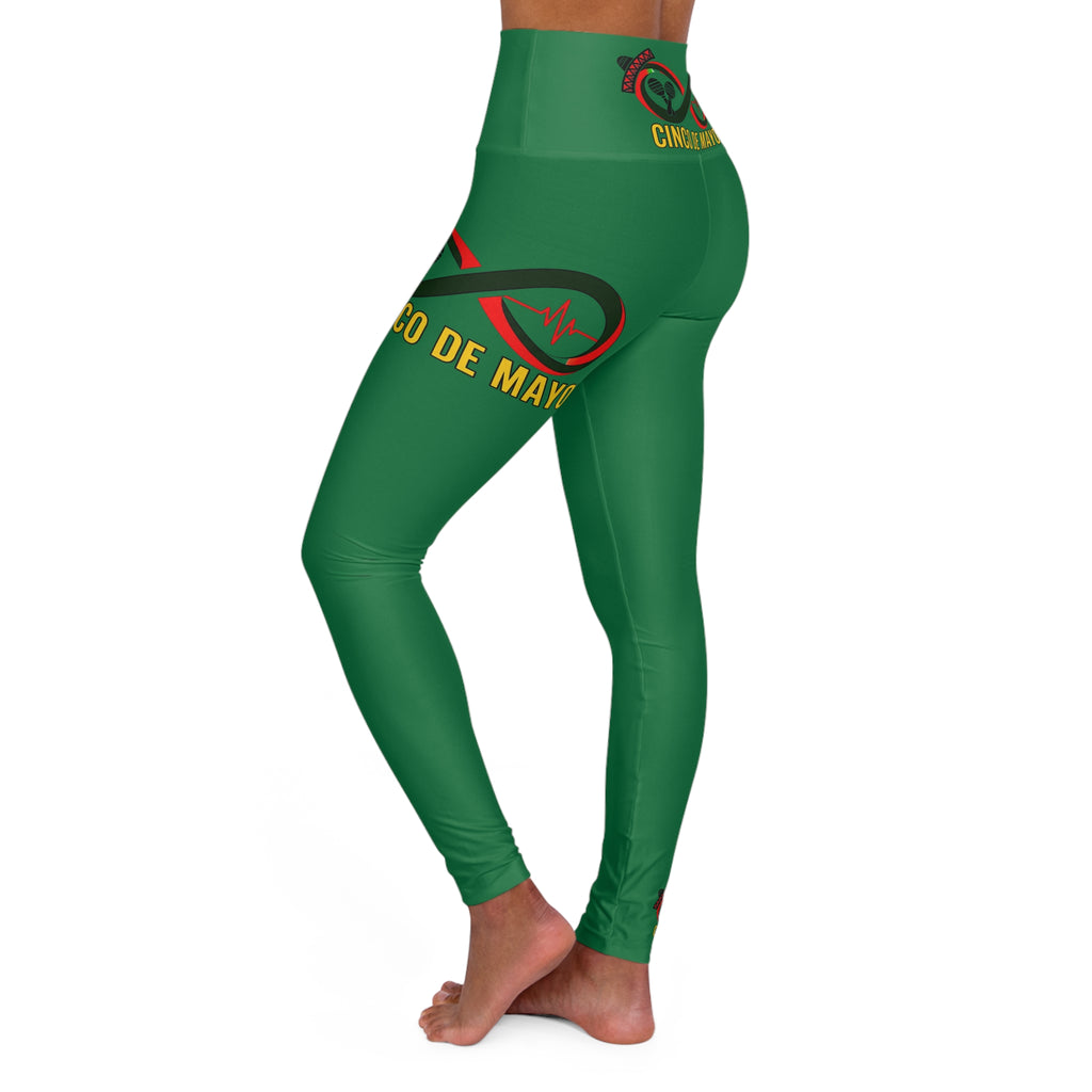 “Limitless” Cinco De Mayo High Waisted Yoga Leggings (Green)