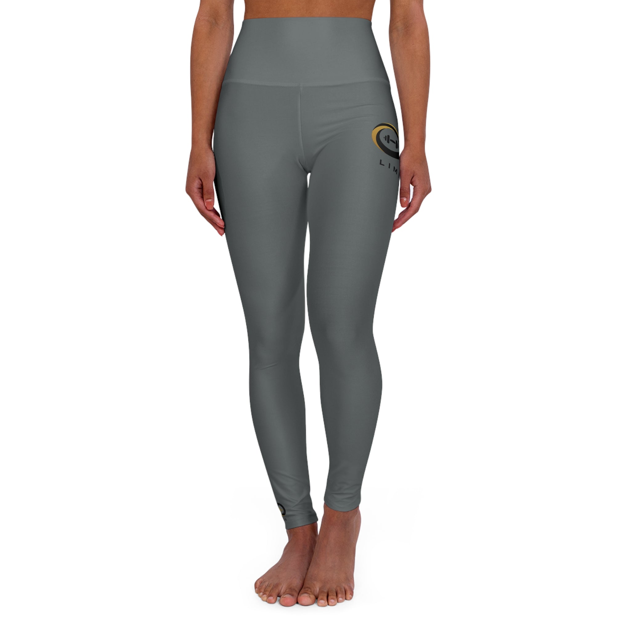 “Limitless” High-Waisted Leggings (Gray)