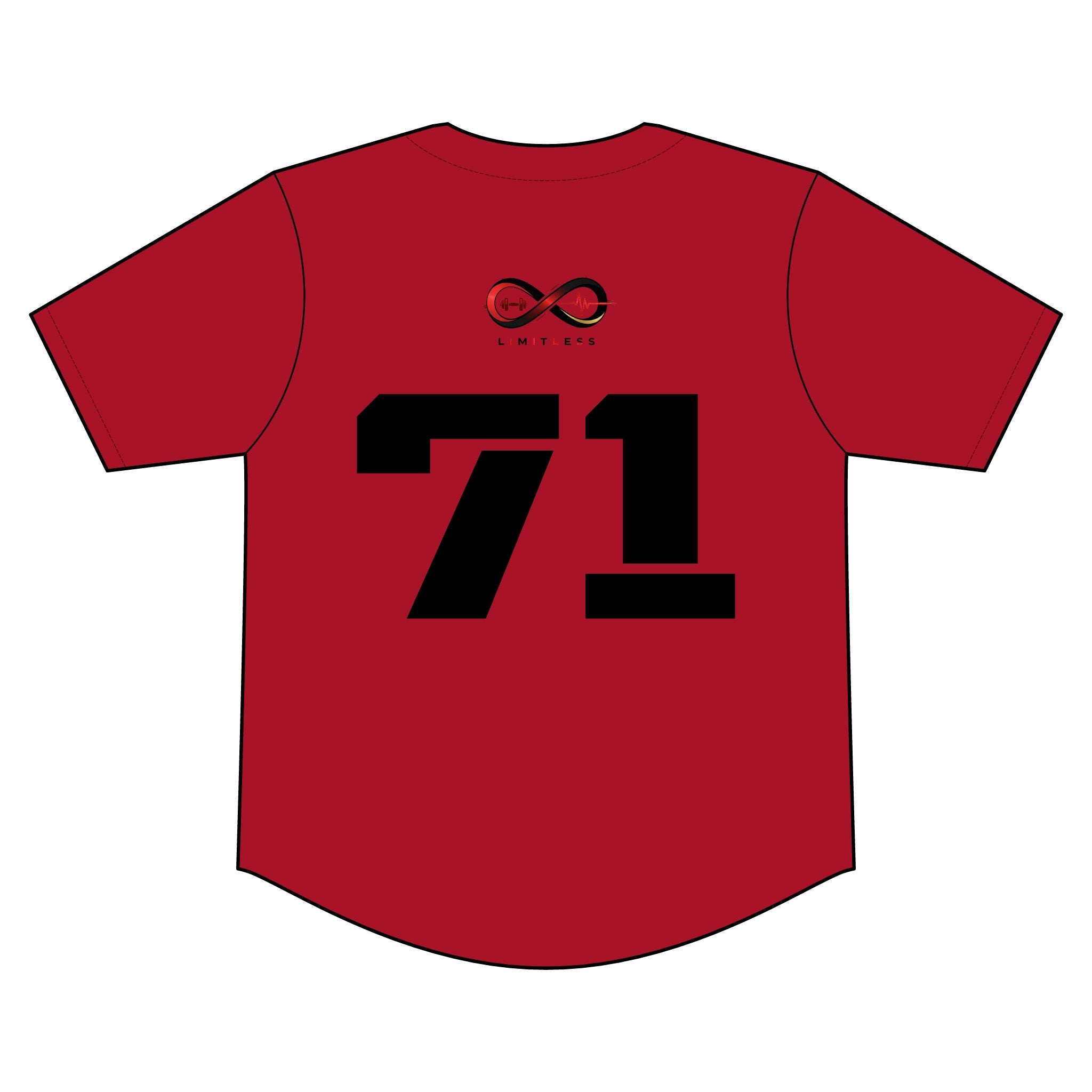 “Limitless” Full-Button Baseball Jersey