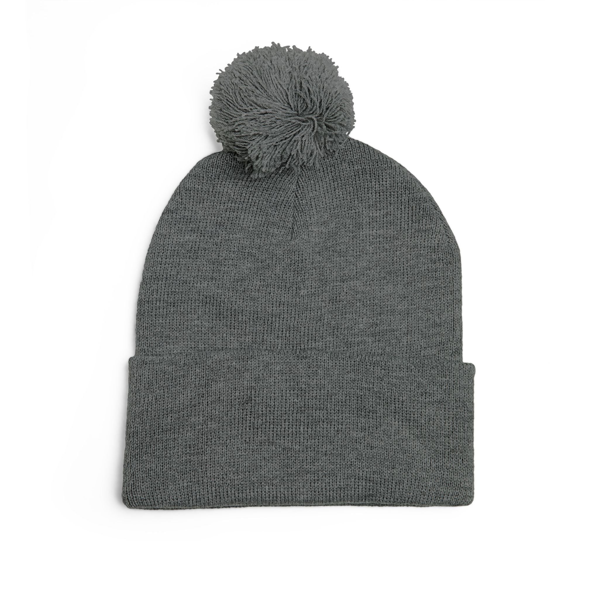 “Limitless” Pom-Pom Knit Cap (Embroidery)