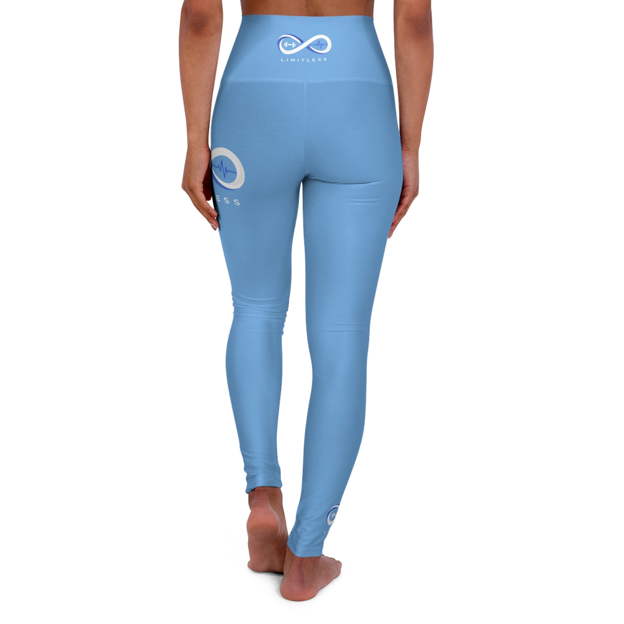 “Limitless” High-Waisted Leggings (Light Blue)