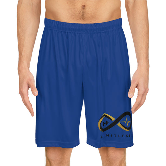 “Limitless” Basketball Shorts (AOP): Blue