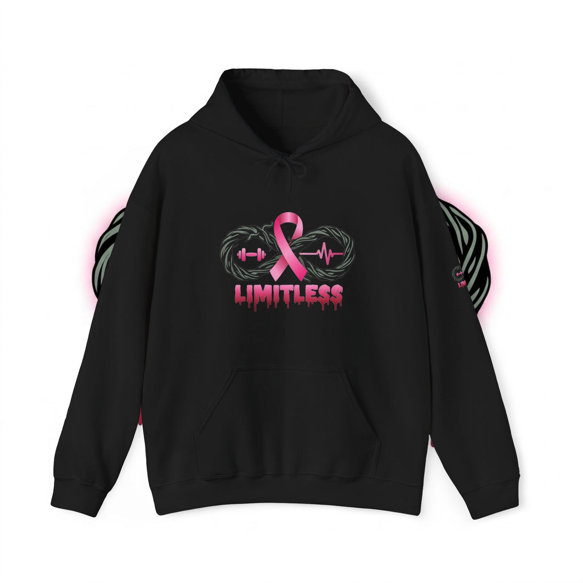 “Limitless” Breast Cancerween Unisex Hooded Sweatshirt