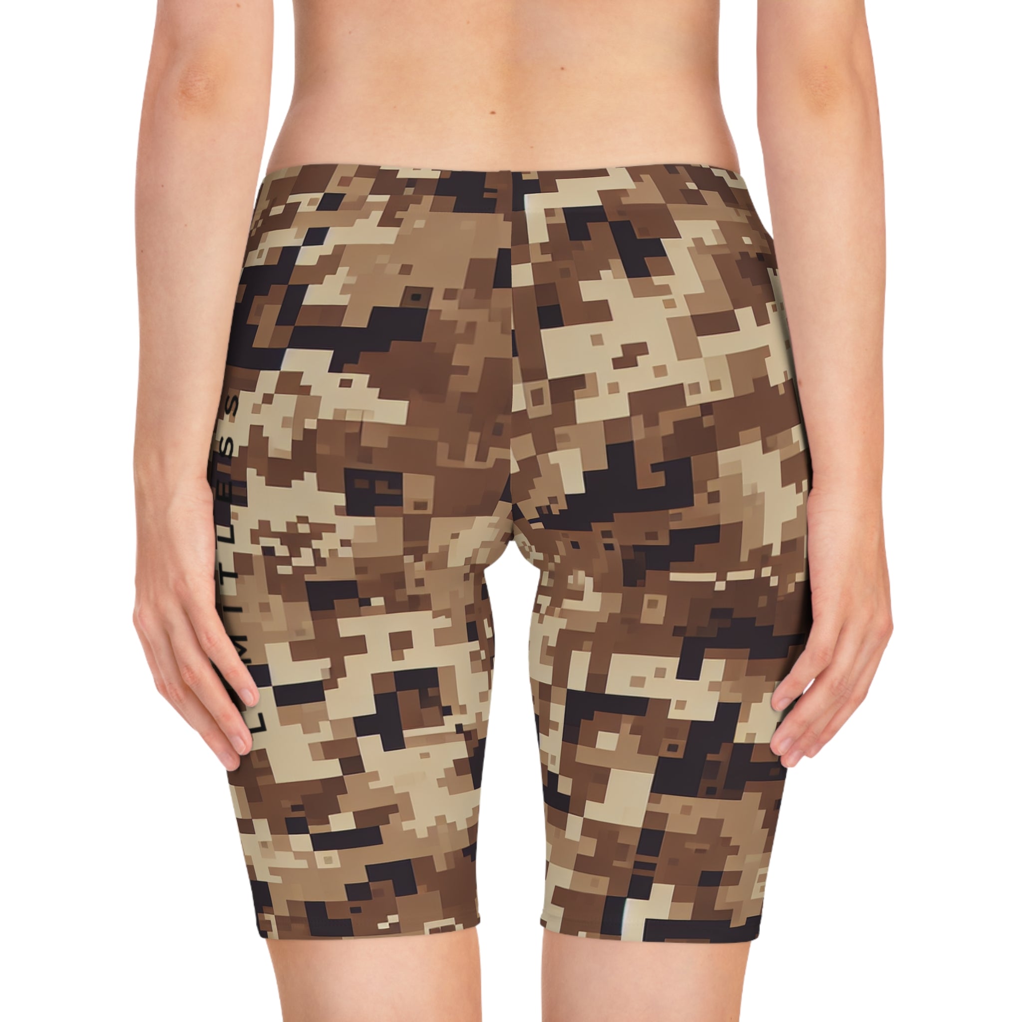 “Limitless” Camo Women's Bike Shorts (Brown)