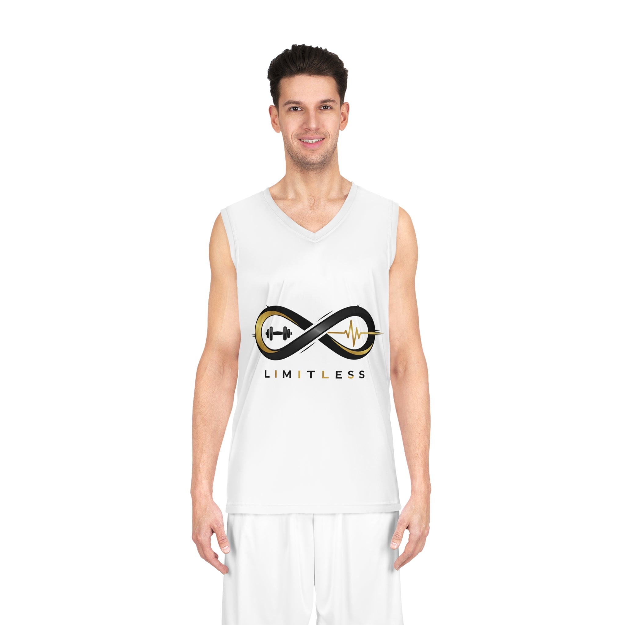“Limitless” Basketball Jersey (White)