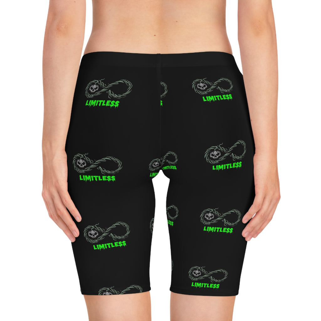 “Limitless” Halloween Women's Bike Shorts (Black)