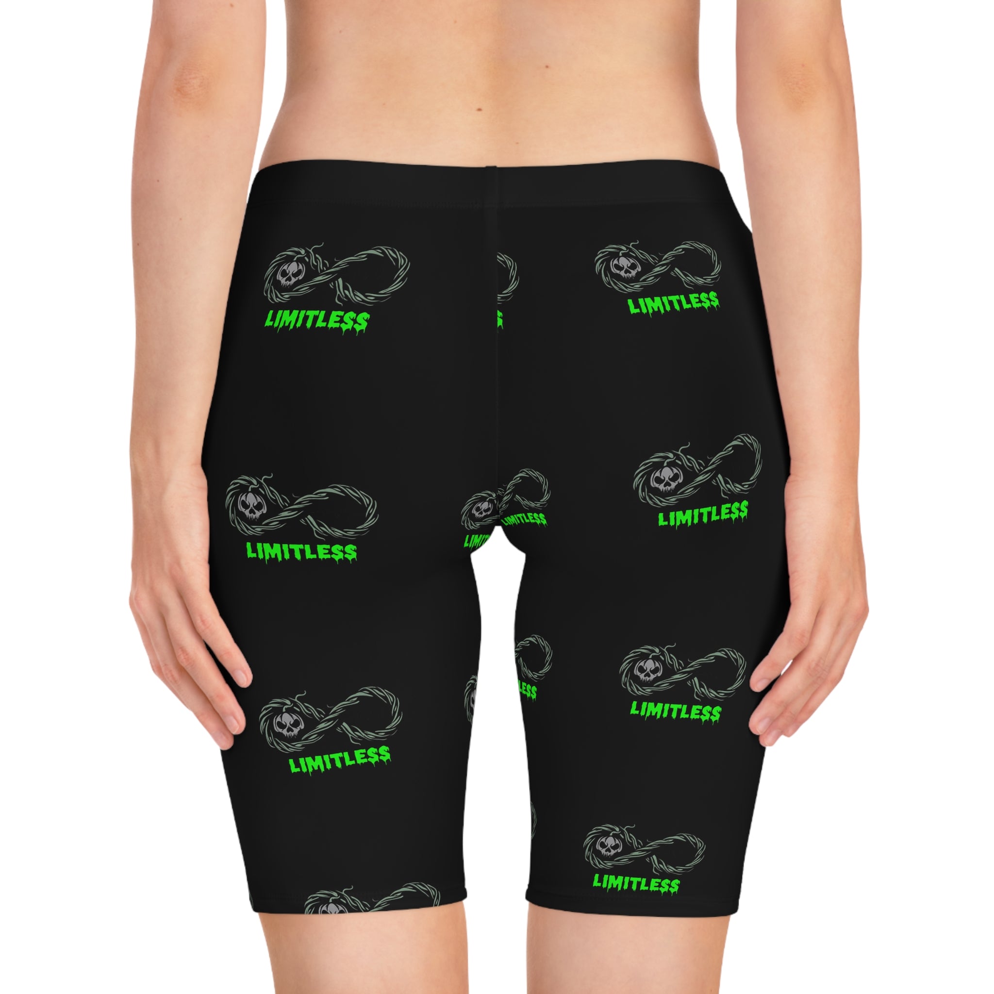 “Limitless” Halloween Women's Bike Shorts (Black)