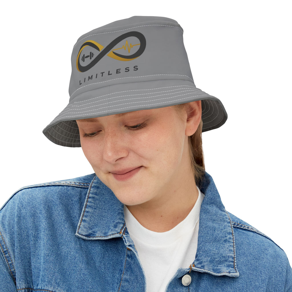 “Limitless” Bucket Hat (AOP): Grey