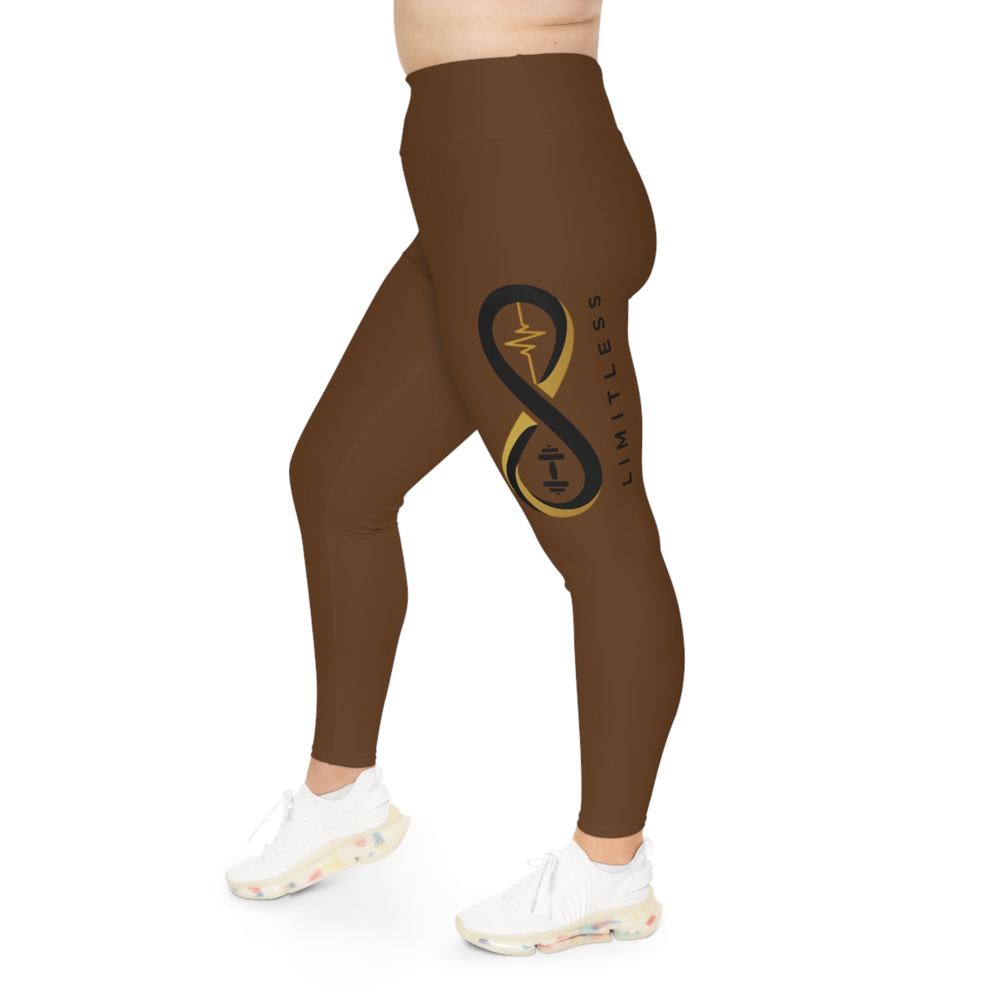 “Limitless” More to Love Leggings (Brown)