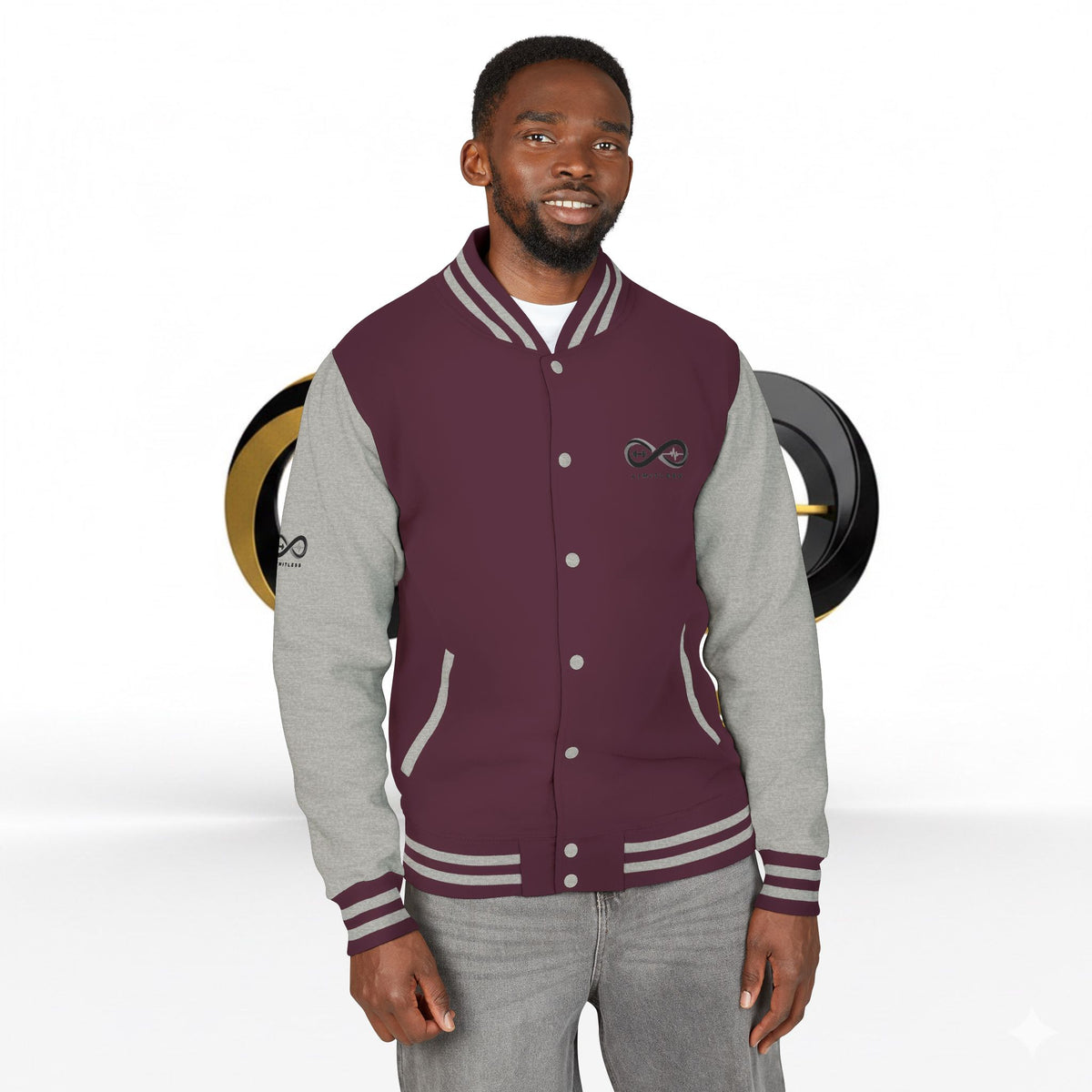 “Limitless” Unisex Heavyweight Letterman Jacket